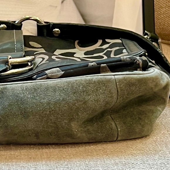 Coach VINTAGE SOHO Chelsea Signature Jacquard Fabric Flap Shoulder Bag AUTHENTIC - Picture 5 of 16